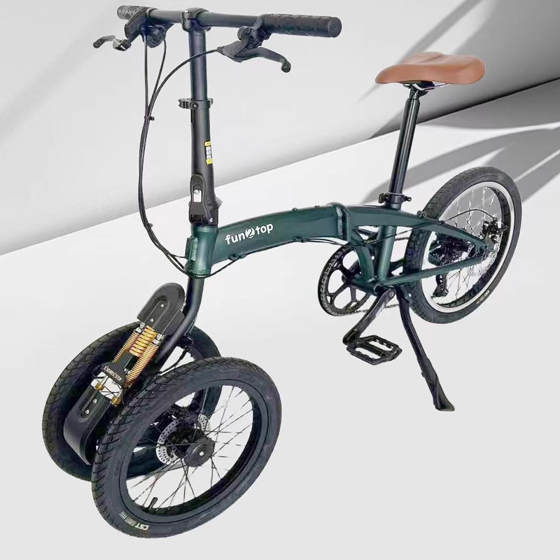 Commuting With Bike - دراجة قابلة للطي بعجلة أمامية مزدوجة